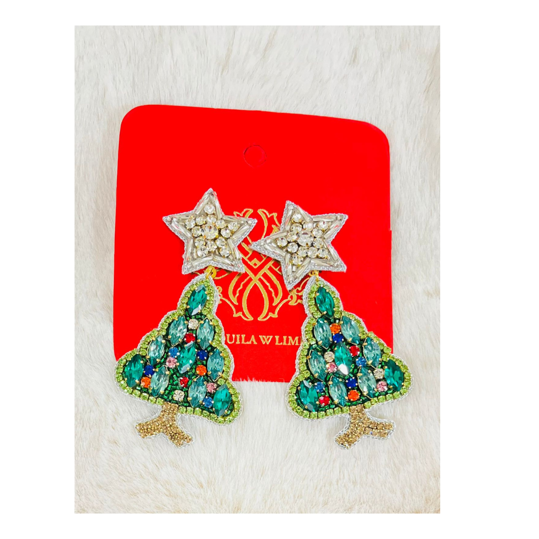 9A Crystal Tree Earrings