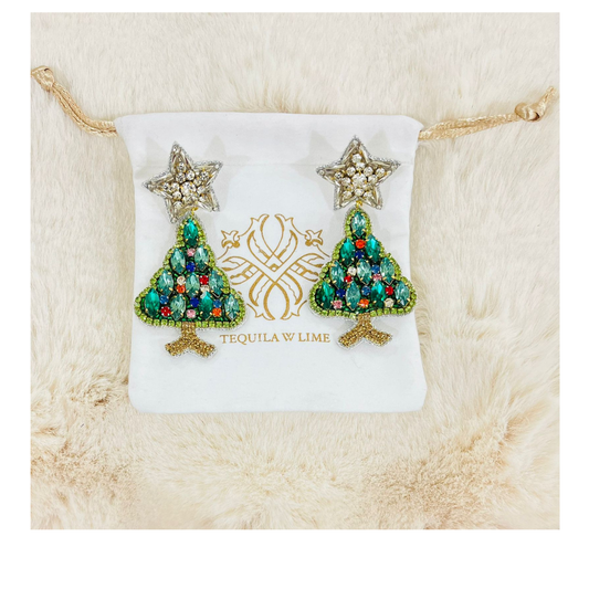 9A Crystal Tree Earrings