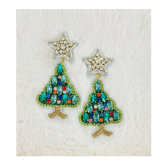 9A Crystal Tree Earrings